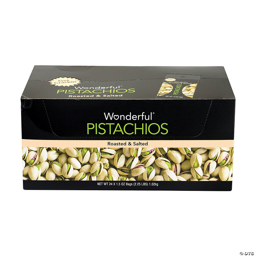 WONDERFUL Roasted & Salted Pistachios - 24 Pieces Image