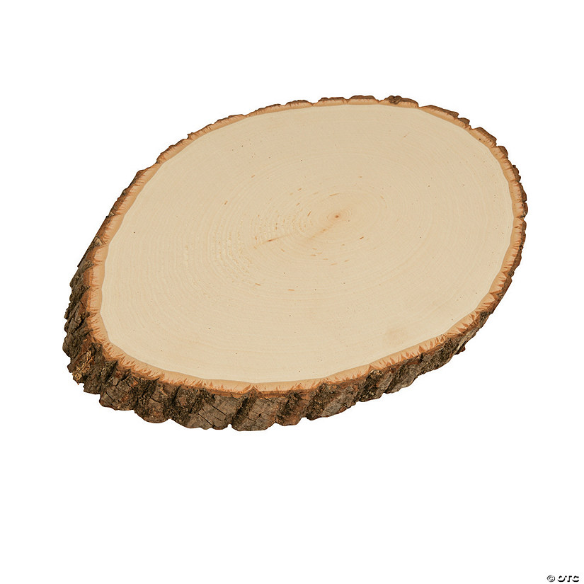 Wood Medium Oval Centerpiece Image