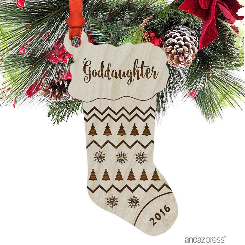Wood Ornament Best Coach Ever Stocking Image