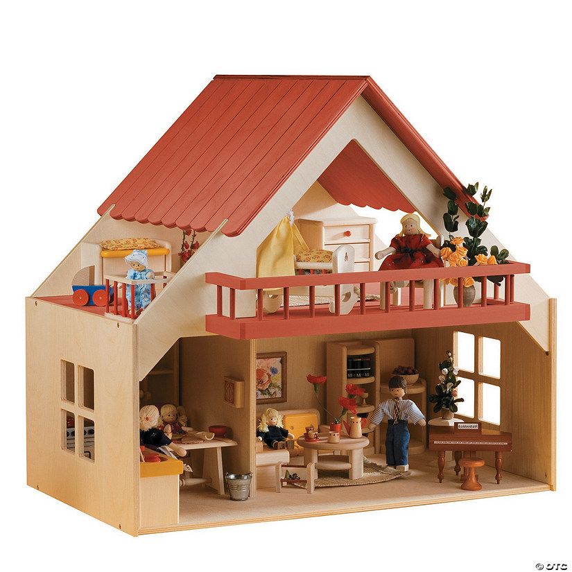 Wooden Doll House Image