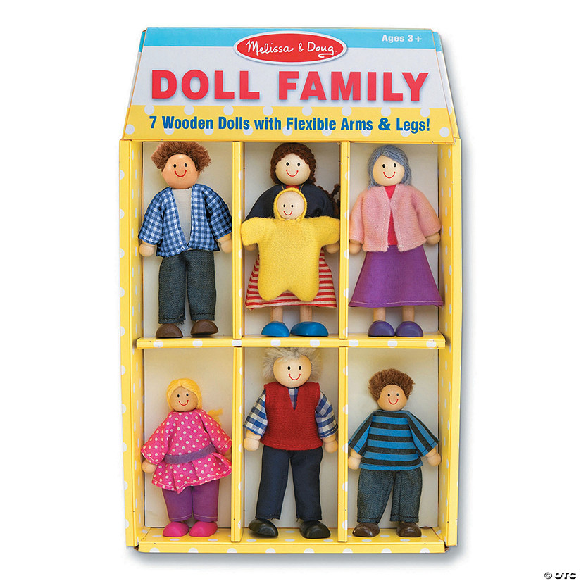 Wooden Family Doll Set Image