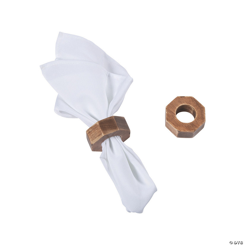 Wooden Napkin Rings - 12 Pc. Image
