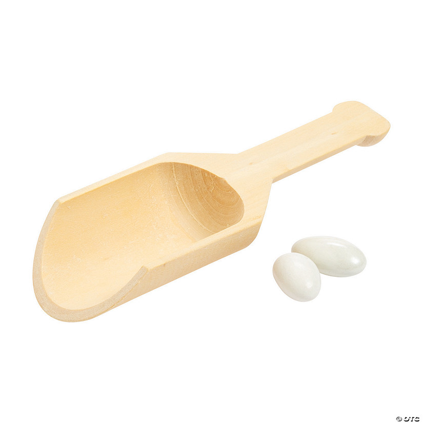 Wooden Serving Scoops - 4 Pc. Image