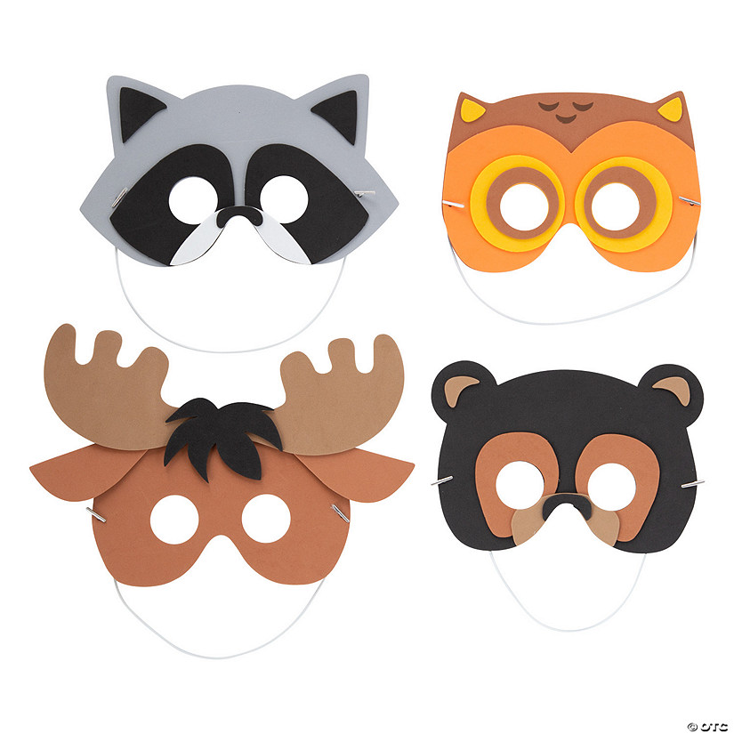 Woodland Animal Mask Craft Kit - Makes 12