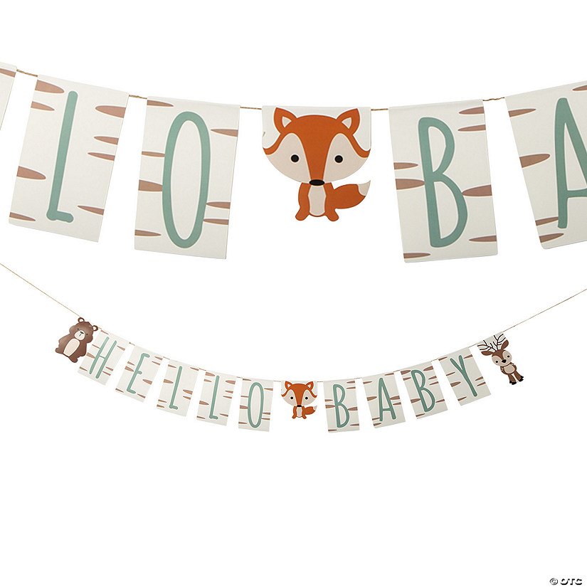Woodland Party Baby Shower Garland Image