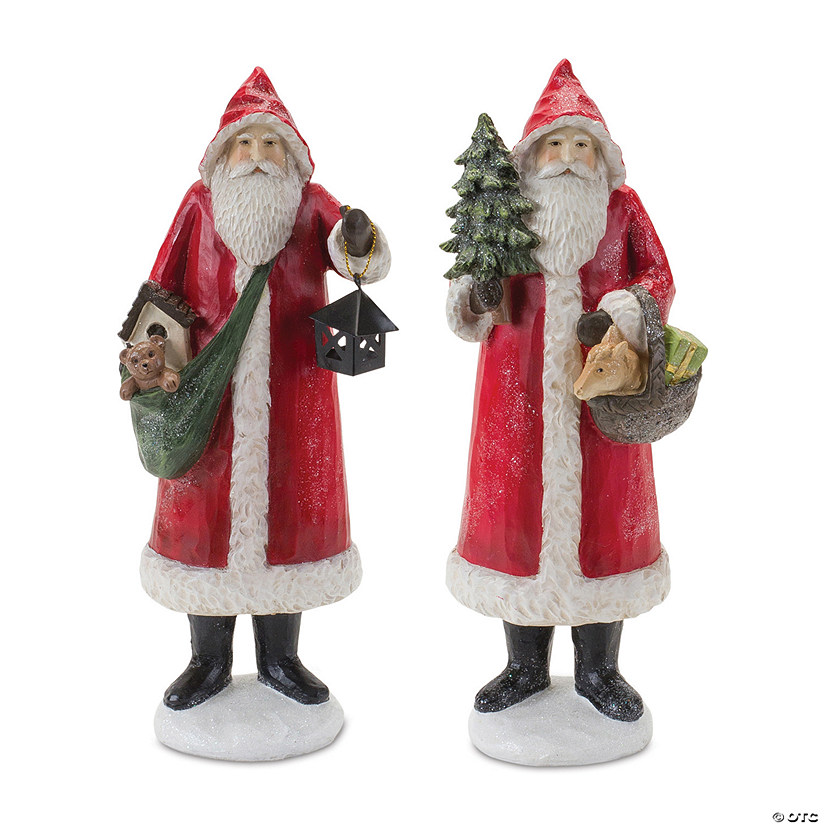 Woodland Santa Figurine (Set of 2) Image
