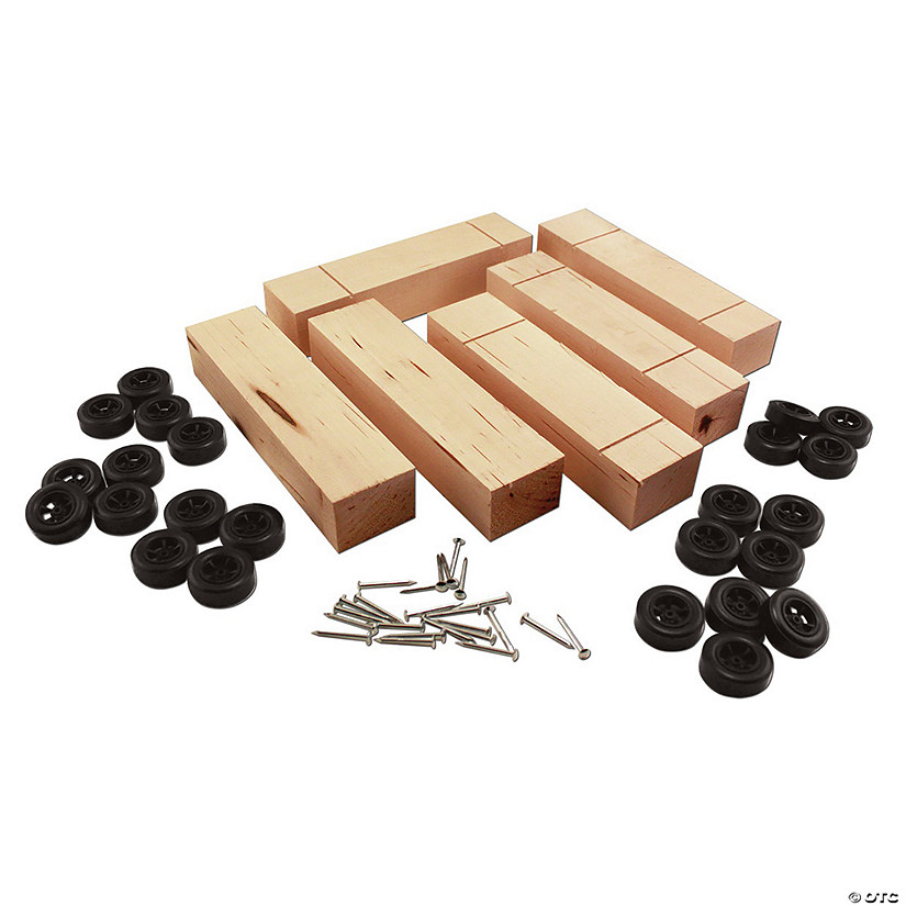 Woodland Scenics Pine Car Derby Basic Blocks Kit, 6 Pack Image