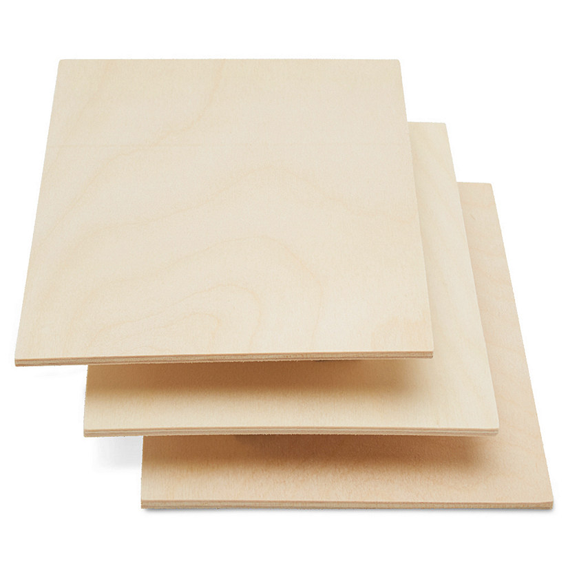 Woodpeckers Crafts, DIY Unfinished Plywood 1/8" x 5" x 7", Pack of 12 Image