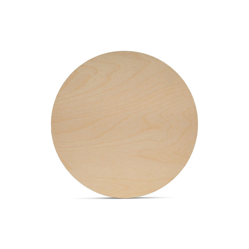 Wood Circles 12 inch, 1/4 Inch Thick, Birch Plywood Discs, Pack of 25  Unfinished Wood Circles for Crafts, Wood Rounds by Woodpeckers