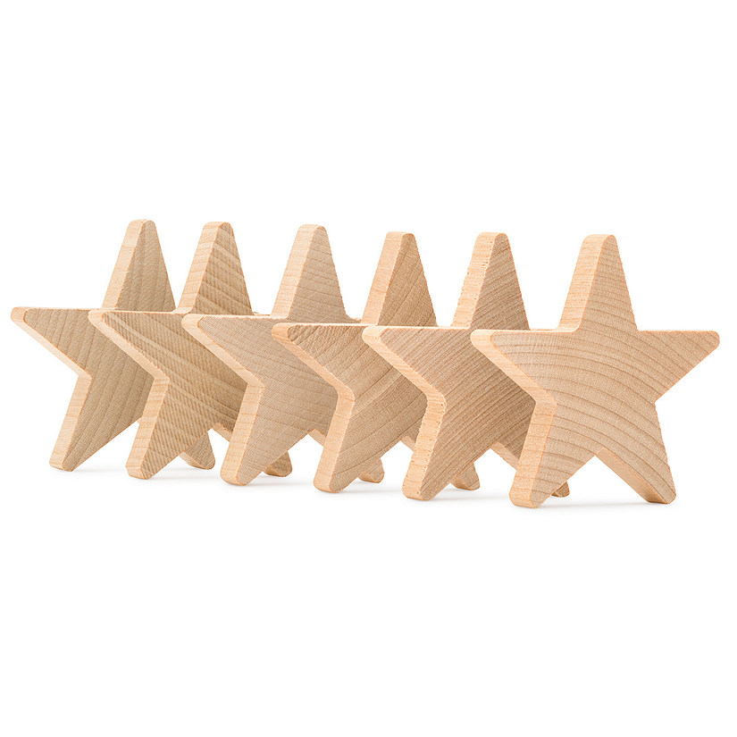 Woodpeckers Crafts, DIY Unfinished Wood 1-1/2" Star, Pack of 100 Image