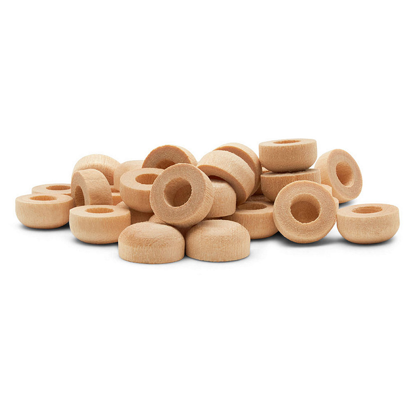 Woodpeckers Crafts, DIY Unfinished Wood 1/2" Axle Cap, Pack of 500 Image