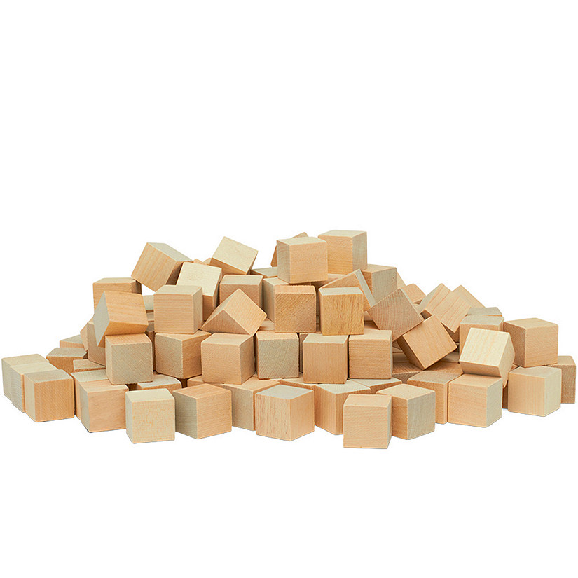 Woodpeckers Crafts, DIY Unfinished Wood 1" Cube, Pack of 100 Image