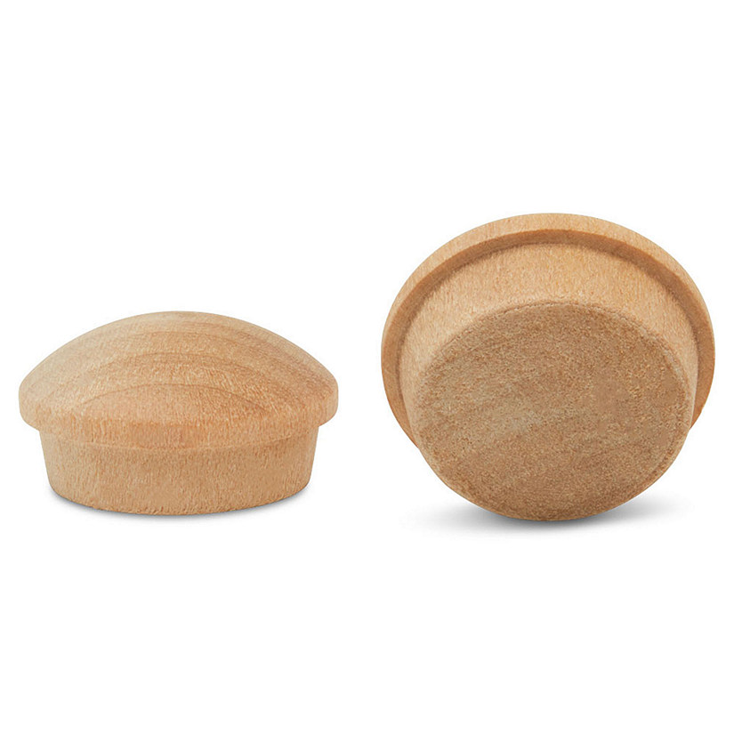 Woodpeckers Crafts, DIY Unfinished Wood 1" Maple Button Plug, Pack of 250 Image