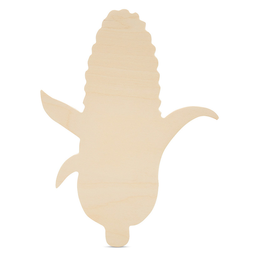 Woodpeckers Crafts, DIY Unfinished Wood 12" Corn on the Cob Cutout Pack of 3 Image