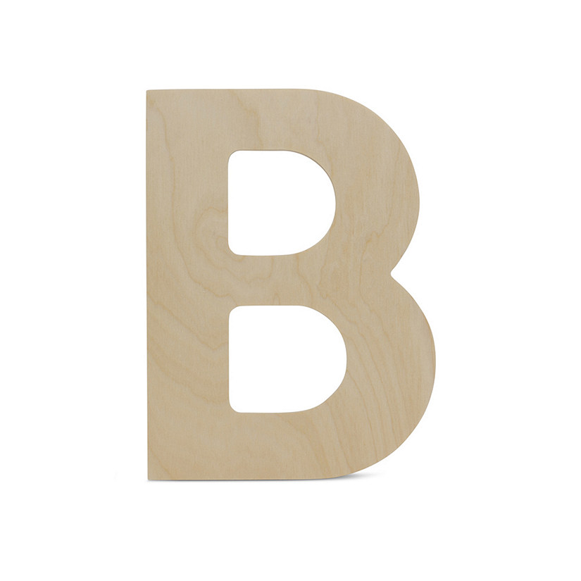 Wooden Letter M 12 inch or 8 inch, Unfinished Large Wood Letters for Crafts  | Woodpeckers
