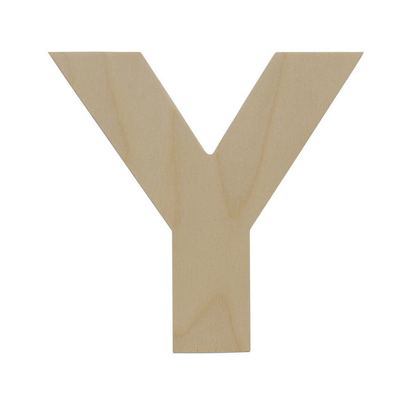Woodpeckers Crafts, DIY Unfinished Wood 12" Letter Y, Pack of 5 Image