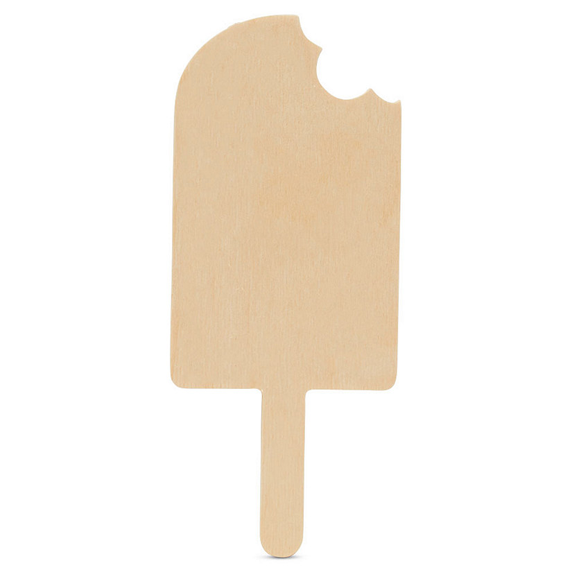 Woodpeckers Crafts, DIY Unfinished Wood 12" Popsicle Cutouts, Pack of 10 Image
