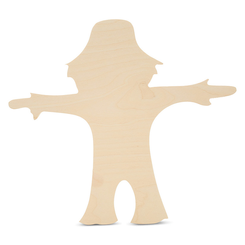 Woodpeckers Crafts, DIY Unfinished Wood 12&quot; Scarecrow Cutout Pack of 6 Image
