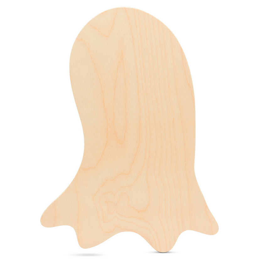 Woodpeckers Crafts, DIY Unfinished Wood 16" Ghost Cutout, Pack of 2 Image