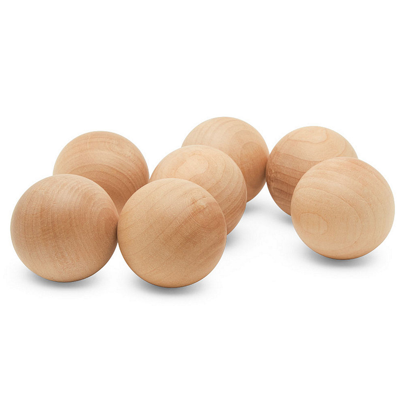 Woodpeckers Crafts, DIY Unfinished Wood 2" Ball, Pack of 50 Image