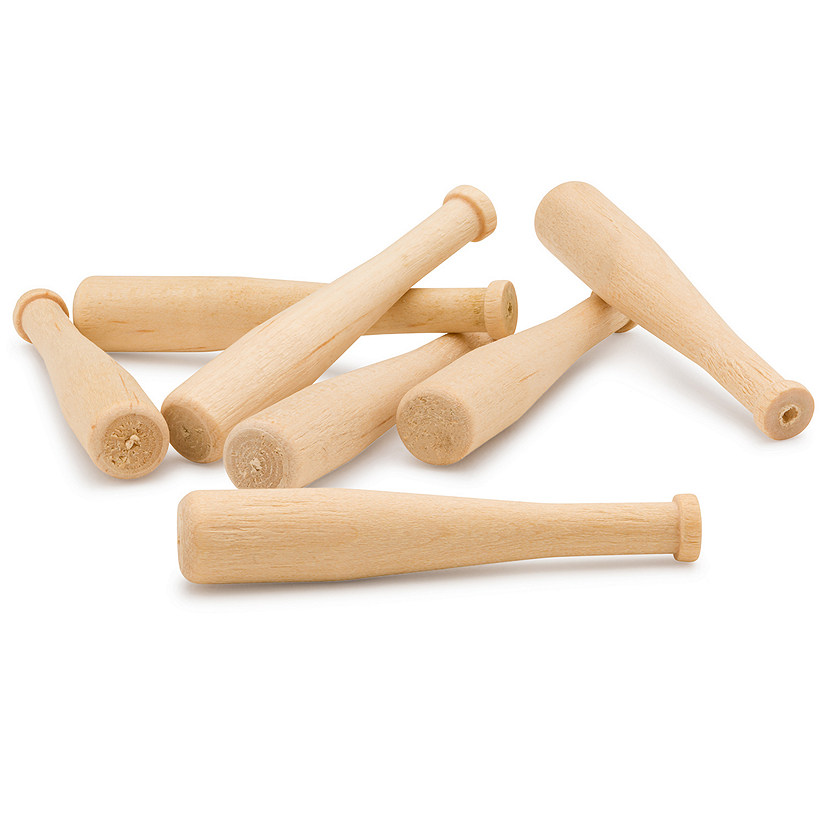 Woodpeckers Crafts, DIY Unfinished Wood 2" Baseball Bat, Pack of 100 Image