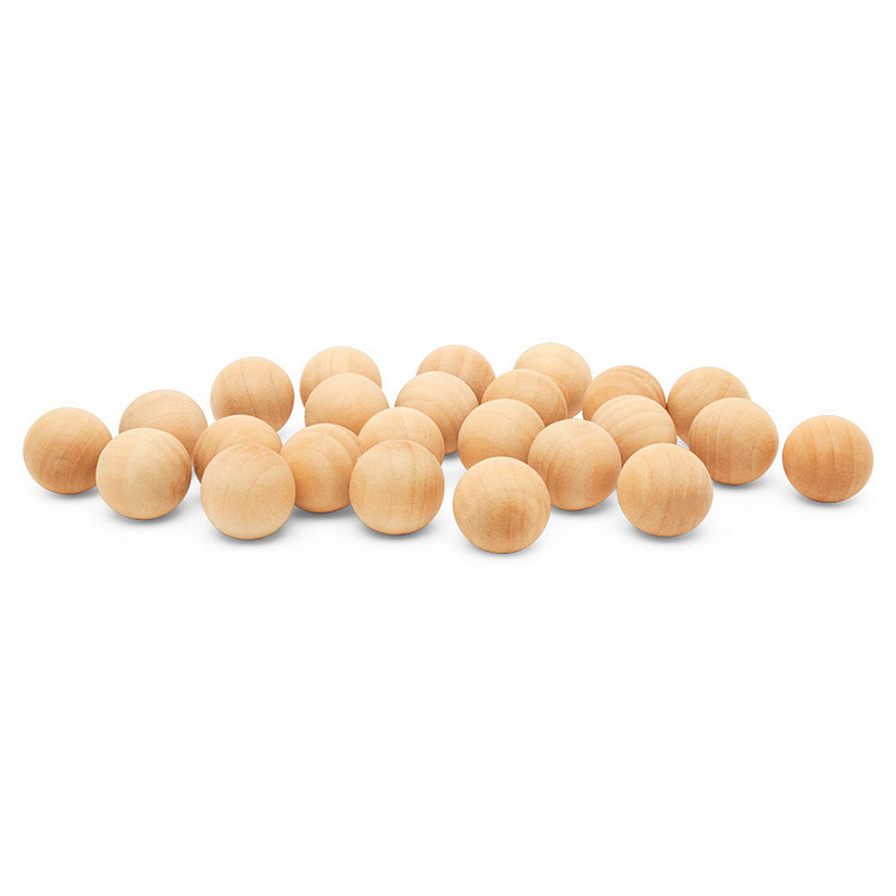 2-1/2 inch Wooden Balls, Bag of 2 Unfinished Natural Hardwood Wooden Balls  for Crafts and DIY Projects (2-1/2 inch Birch Spheres) by Woodpeckers 