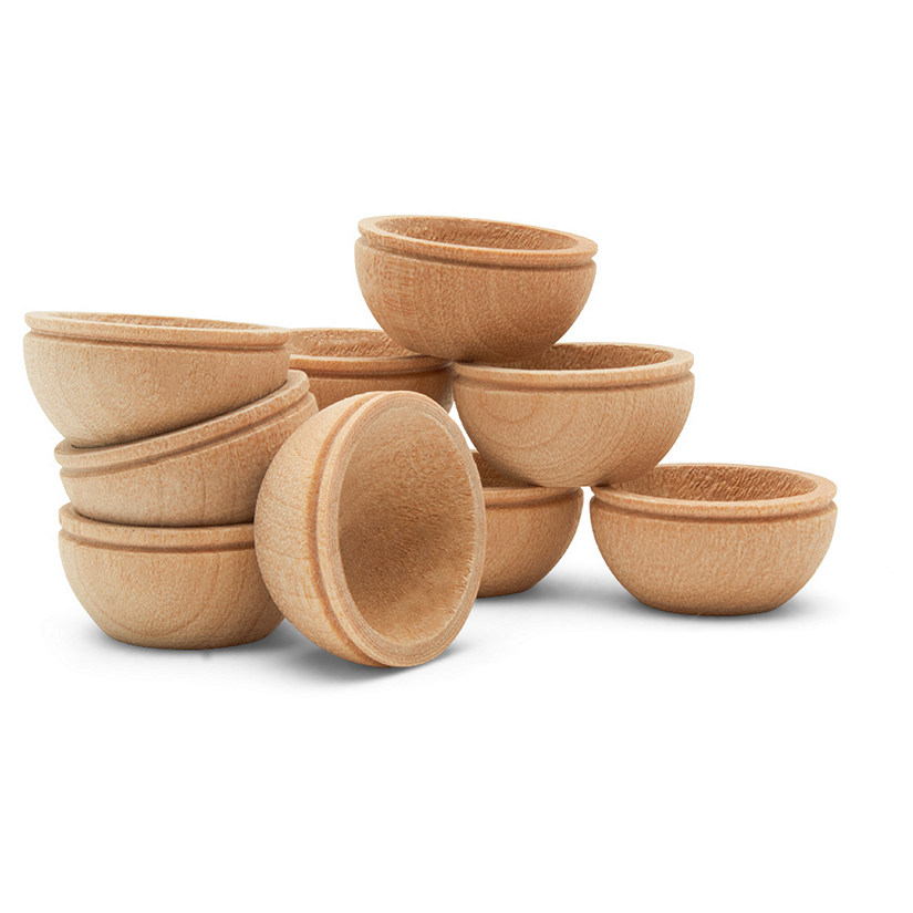 Woodpeckers Crafts, DIY Unfinished Wood 3/4" Bowl, Pack of 50 Image