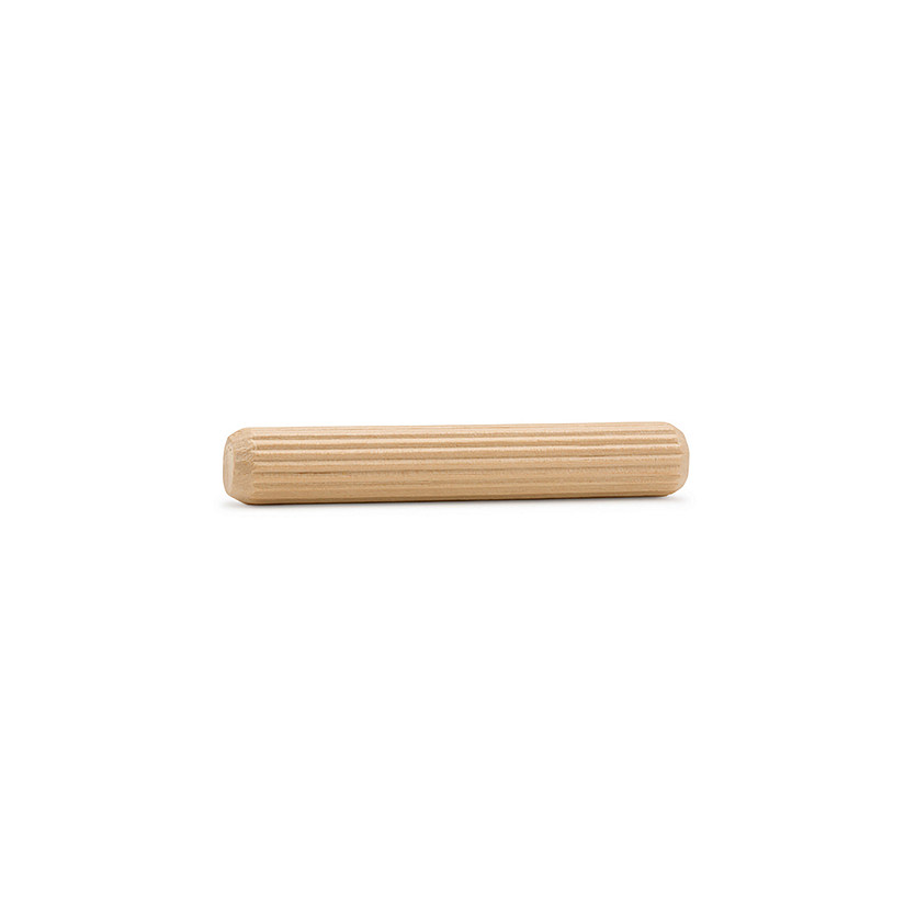 Woodpeckers Crafts, DIY Unfinished Wood 3" x 1/2" Fluted Dowel Pin, Pack of 250 Image