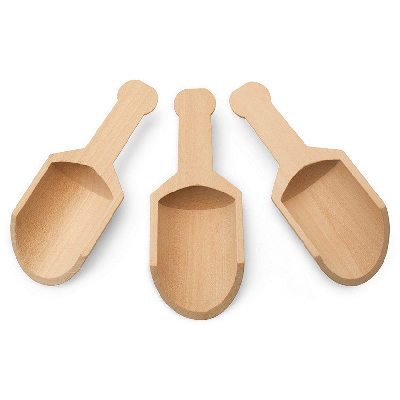 Woodpeckers Crafts, DIY Unfinished Wood 4-3/8" Scoopers, Pack of 15 Image