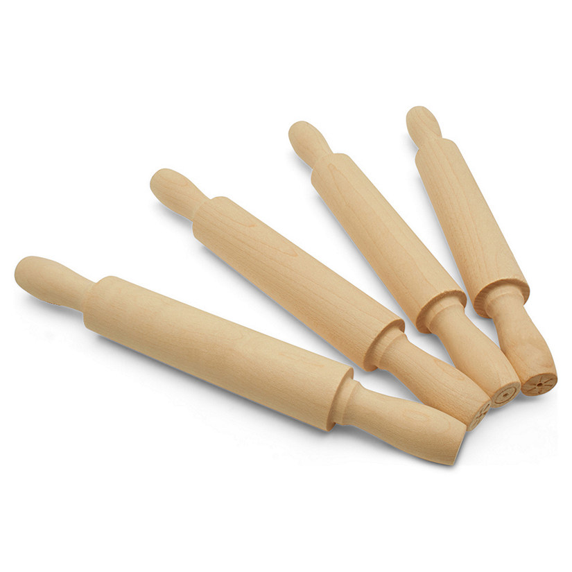 Woodpeckers Crafts, DIY Unfinished Wood 7" Rolling Pin, Pack of 25 Image