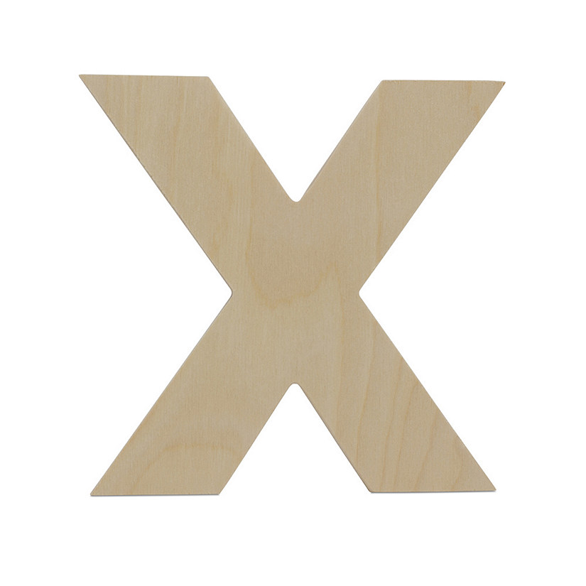 Woodpeckers Crafts, DIY Unfinished Wood 8" Letter X, Pack of 5 Image