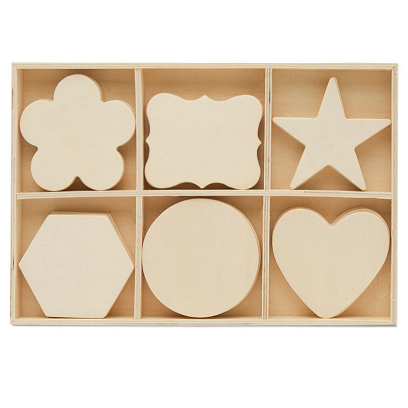 2ct Woodpeckers Crafts, DIY Unfinished Wood Shapes Cutouts Tray, Pack of 2 Natural