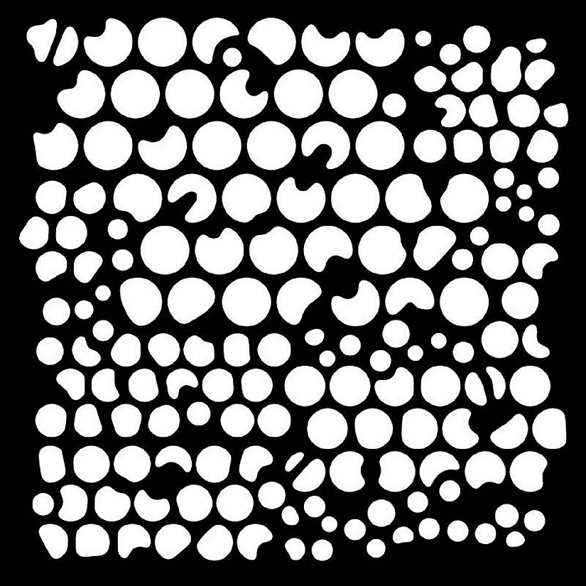 Woodware Craft Collection Woodware Bubbles 6 in x 6 in Stencil Image