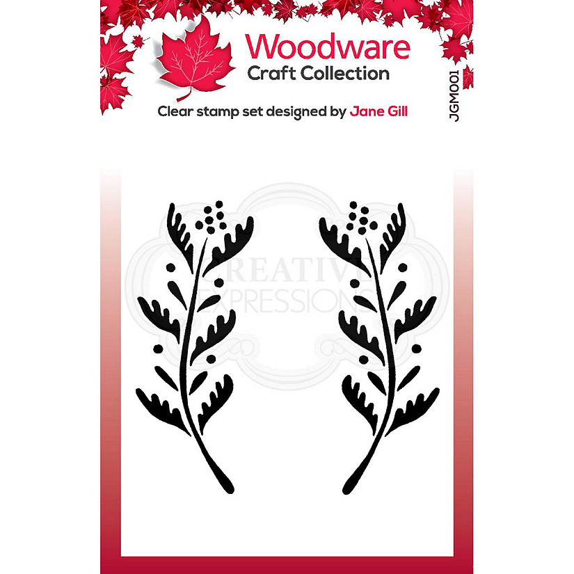 Woodware Craft Collection Woodware Clear Singles Ellie Leaf Image