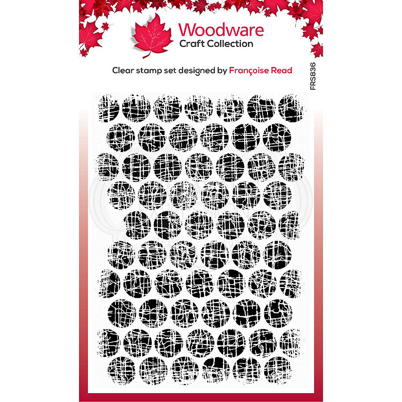 Woodware Craft Collection Woodware Clear Singles Textured Bubbles 4 in x 6 in Stamp Image
