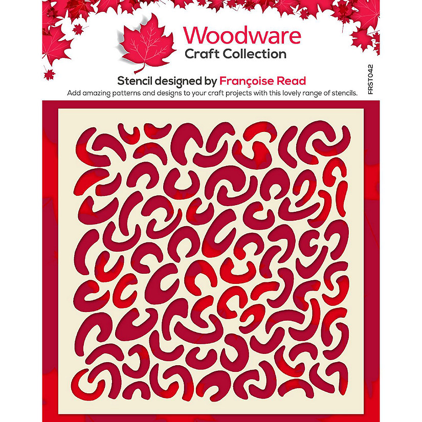 Woodware Craft Collection Woodware Faux Leopard 6 in x 6 in Stencil Image