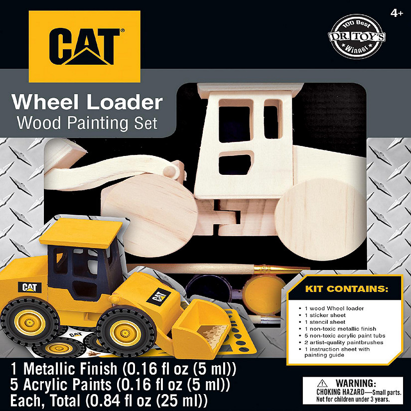 Works of Ahhh... CAT - Caterpillar Wheel Loader Wood Paint Set Image