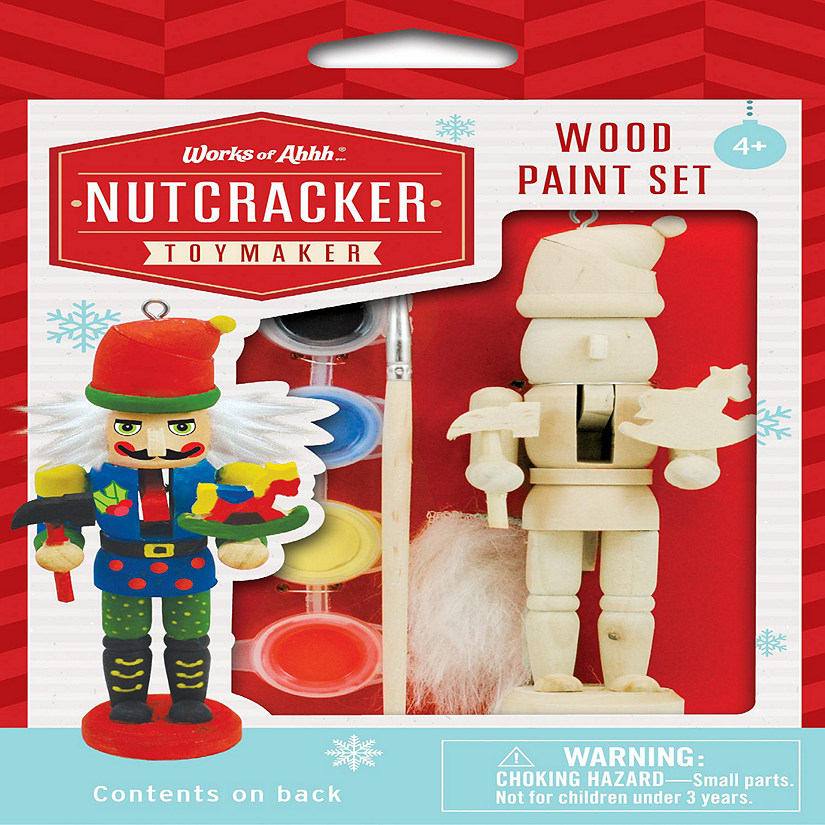Works of Ahhh... Nutcracker Toymaker Ornament Wood Paint Kit Image
