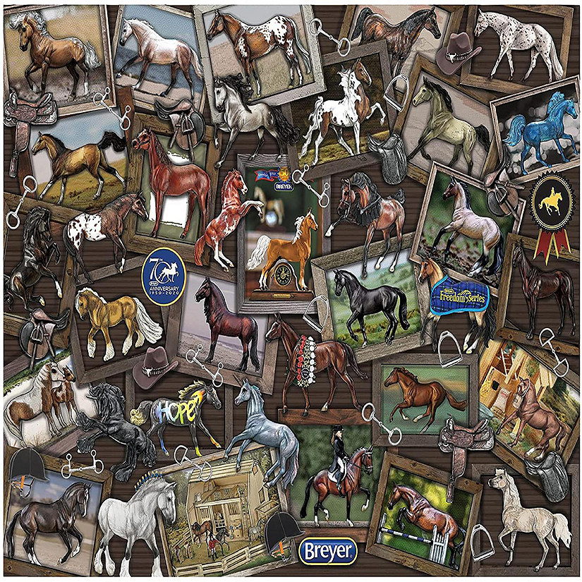 World of Breyer Horses 500 Piece Jigsaw Puzzle Image