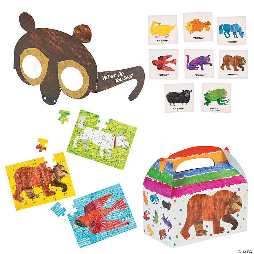 World of Eric Carle Brown Bear, Brown Bear, What Do You See? Party Favor Kit for 12 Image