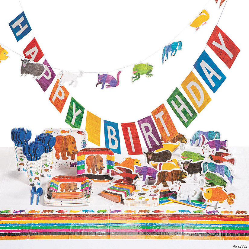 World of Eric Carle Brown Bear, Brown Bear, What Do You See Tableware Kit for 24 Guests Image
