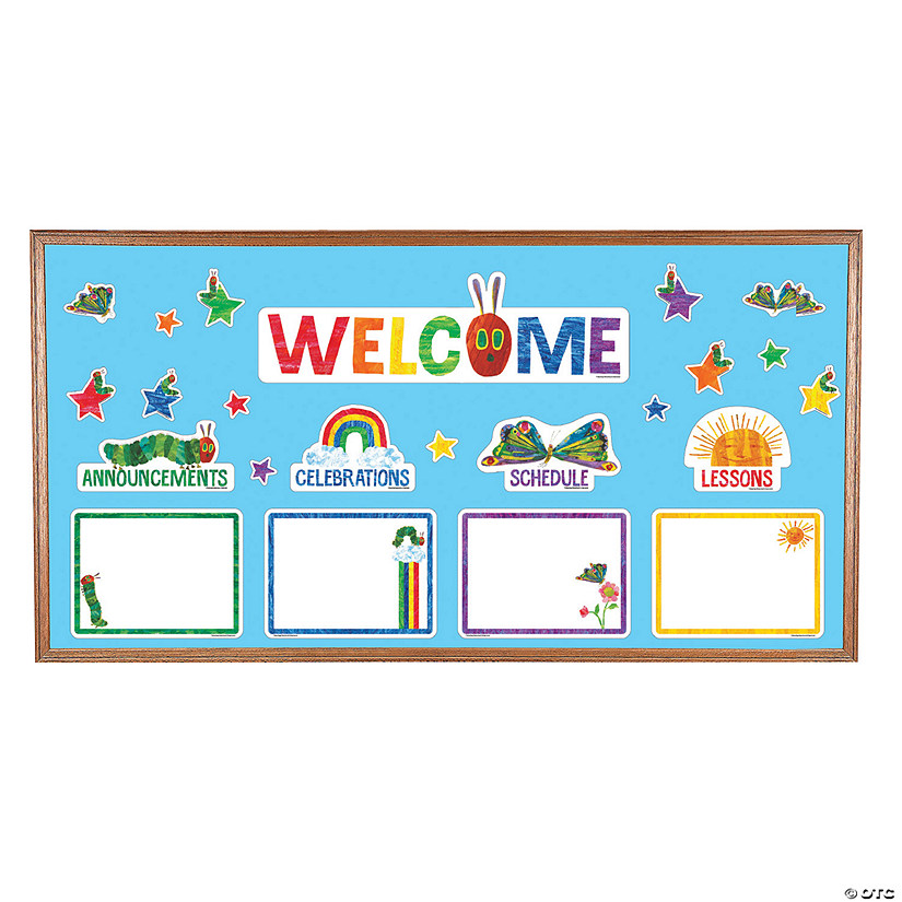 World of Eric Carle Preschool News Cardstock Bulletin Board Decorating Set - 23 Pc. Image