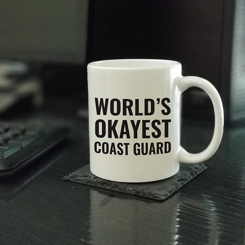 World's Okayest Coast Guard Ceramic Mug Image