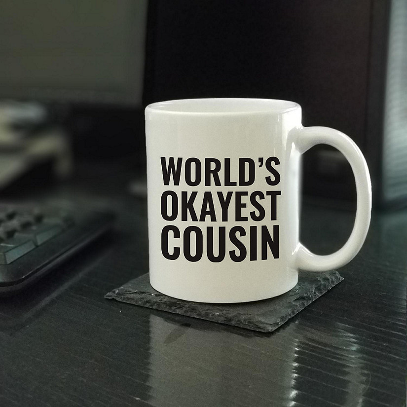 World's Okayest Cousin Ceramic Mug Image