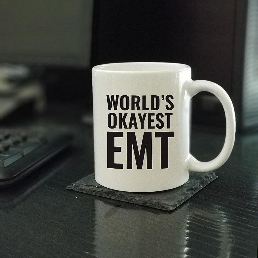 World's Okayest EMT Ceramic Mug Image