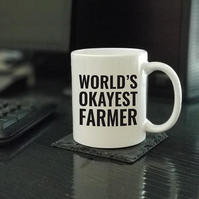 World's Okayest Farmer Ceramic Mug Image