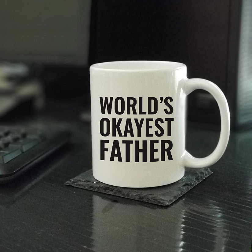 World's Okayest Father Ceramic Mug Image