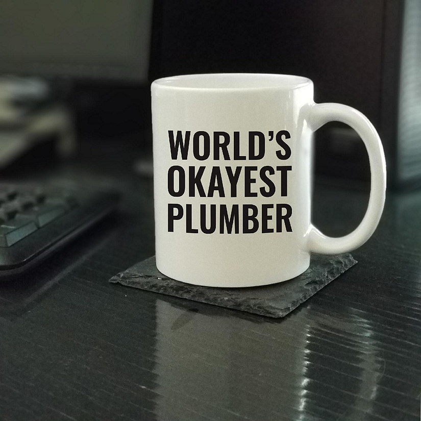 World's Okayest Plumber Ceramic Mug Image