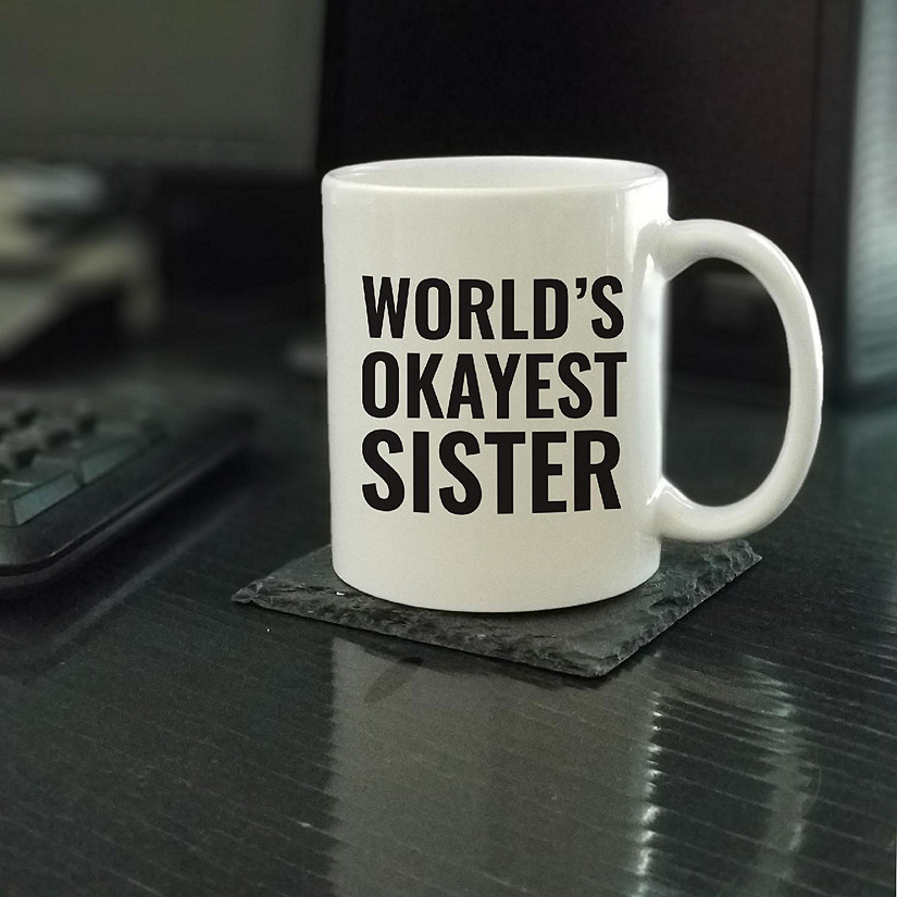 World's Okayest Sister Ceramic Mug Image