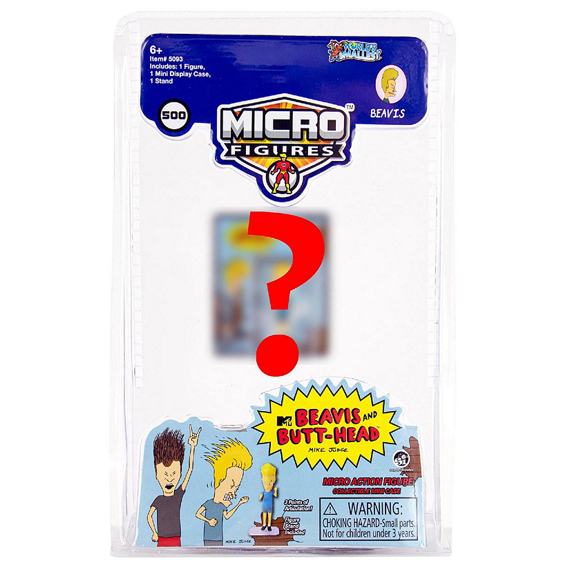Worlds Smallest Beavis and Butthead Micro Figure  One Random Image